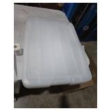 IRIS 60 Qt. Plastic Storage Bins with Lids  Stackable Storage Containers  Totes  4 Pack