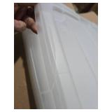 IRIS 60 Qt. Plastic Storage Bins with Lids  Stackable Storage Containers  Totes  4 Pack