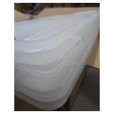 IRIS 60 Qt. Plastic Storage Bins with Lids  Stackable Storage Containers  Totes  4 Pack