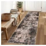 Abstract Runner Rug 2x5 Ft Washable Runners for Hallways, Non Slip Kitchen Runner Printed