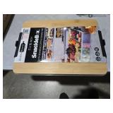 Farberware 11\"x16\" Snacklebox with Locking Bamboo Cutting Board Lid: Plastic Food Storage Container, Hand Wash