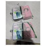 Your Zone Blackout Curtain Panel with Sheer Overlay  2 Panel  Pink  37  W x 63  L