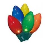 968Indoor/Outdoor 25-Count Ultra Bright LED C9 Christmas Lights, Multicolor, 14