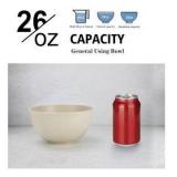 Wrova Wheat Straw Bowl Sets of 8,Unbreakable Cereal Bowl 26 OZ,Microwave and Dishwasher Safe Bowls