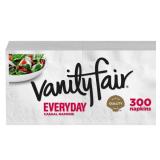Vanity Fair Everyday Disposable Paper Napkins  White  300 Count