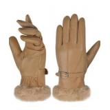Harssidanzar Leather Gloves Women