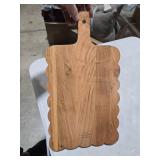Rectangle Wood Serving Board - Natural Acacia Wood Charcuterie Board, Food-Safe Serving Platter for Cheese, Meats, Crackers & Party/Kitchen Decor