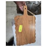 Rectangle Wood Serving Board - Natural Acacia Wood Charcuterie Board, Food-Safe Serving Platter for Cheese, Meats, Crackers & Party/Kitchen Decor