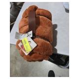 Cozy Haven Oversized Faux Fur Throw Blanket, Copper, 50\" x 72\"