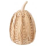Bamboo Pumpkin Tabletop Decoration, Beige