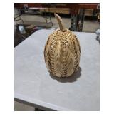 Bamboo Pumpkin Tabletop Decoration, Beige