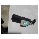 Totes Recycled Canopy One-Touch Auto Open Ultra Compact Mini Travel Rain Umbrella with Carrying Case Black