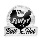 Bigtime Signs Fluffy Butt Hut Chicken Coop Sign - Funny Hen Decor for Yard or Barn - 12\" x 11\" PVC - Weatherproof and Lightweight Farmhouse Sign - Vibrant Chicken Lovers Gift
