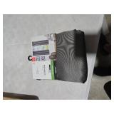 Mainstays 2-Piece Solid Charcoal Grey Rod Pocket Blackout Curtain Set  30  x 63