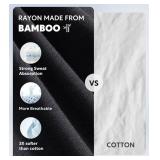 DAVID ARCHY Mens Underwear Boxer Briefs Breathable Soft Moisture-Wicking with Fly Underwear Long Leg 8\" for Men 3 Pack (L, Black/Dark Gray/Navy Blue - 8\" in 3 Pack)