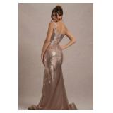 deamify Sequin Square Neck Sexy Spaghetti Strap Prom Dresses for Women 2026 Elegant Classy Long Royal Blue Formal Dress Plus Size US0