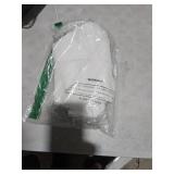 HOMEIDEAS Non-See-Through Sidelight French Curtains for Front Door, Light Filtering Privacy Semi Sheer Door Window Curtains with Rod Pocket and Tieback, 1 Panel, White, 26W X 72L Inch