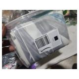 CaliTime Throw Pillow Cases Pack of 2 Cozy Fleece Two-Tone Abstract Feather Decorative Cushion Covers for Couch Bed Sofa Farmhouse Decoration 12 X 20 Inches Smoke Blue Grey