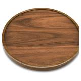10\" Acacia Wood Lazy Susan Organizer Kitchen Turntable for Cabinet Pantry Table Organization