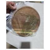 10\" Acacia Wood Lazy Susan Organizer Kitchen Turntable for Cabinet Pantry Table Organization