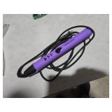 1 Inch Hair Straightener, Flat Iron Straightener & Curler 2 in 1, Rapid 15-Second Heat-Up Titanium Ceramic Ionic Dual Voltage Straightener for Less Frizz, Shines and Smooth, Styling Tools (Purple)