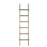 Creative Co-Op Rustic 72\" H Decorative Fir Wood Ladder Towel Rack