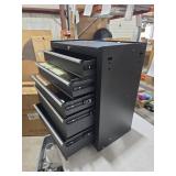 Rolling Tool Chest, 5 Drawers Tool Storage Cabinet, Toolbox with Wheels, Portable Tool Cabinet Organizer with Locking System & Drawer Liners, Tool Storage Cart for Garage, Workshop, Black