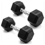 Barbell Coated Dumbbell Weight Set - 25lbs