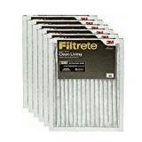 Filtrete Clean Living Basic Dust AC Furnace Air Filter  MPR 300  20 x 30 x 1-Inches  6-Pack
