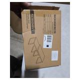 SONGMICS Cabinet Organizer Shelf, Set of 2 Kitchen Counter Shelves, Kitchen Storage, Spice Rack, Stackable, Expandable, Metal and Engineered Wood, Ink Black and Natural Beige UKCS02NB