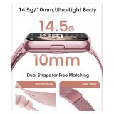 Health & Fitness Tracker, Smart Watches for Women with 24/7 Heart Rate,Sleep Tracker, 20+ Sport Modes Fitness Watches for Women, Smart Watch for Phones, IP68 Step Tracker, Pedometer Watch, Gift