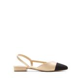 DREAM PAIRS Slingback Ballet Flats for Women Square Cap Toe Low Heel Dress Shoes Comfortable Work Flats for Office Party Wedding Business Casual,Size 7,Nude,DWUMFA2556