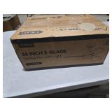 Amico Ceiling Fans with Lights, 36 inch Black Ceiling Fan with Light and Remote Control, Reversible, 3CCT, Dimmable, Noiseless, Small Ceiling Fan for Bedroom, Farmhouse, Indoor/Outdoor Use