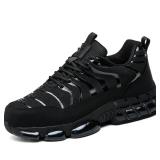 Hogent Steel Toe Shoes for Men Women Safety Work Sneakers Indestructible Comfortable Lightweight Breathable Construction Sneakers Anti Smashing Puncture Proof Air Cushion 41