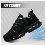 Hogent Steel Toe Shoes for Men Women Safety Work Sneakers Indestructible Comfortable Lightweight Breathable Construction Sneakers Anti Smashing Puncture Proof Air Cushion 41