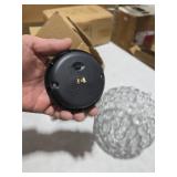 Solar Lantern Hanging Outdoor Christmas Decorative, Dual LEDs Dia 7.5ââ Color Changing and Cool White Crystal Globe Hanging Lights Waterproof with S Hooks Decor in Garden, Pathway, Front Doo