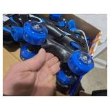 Kids Roller Skates for Boys - Blue for Toddler Little Kids Age 4 5 6 7- Adjustable All Light up Wheels Indoor Outdoor Sports Birthday Gift for Son and Grandson Small(10C-13C)