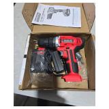 GardenJoy 20v Cordless Drill Set, Power Electric Kit Battery With Charger 30Nm 2-Speed 3/8\" Keyless Chuck 24+1 Torque Drill Driver screwdriver Bits with LED Electric Work Light for Women DIY