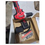 GardenJoy 20v Cordless Drill Set, Power Electric Kit Battery With Charger 30Nm 2-Speed 3/8\" Keyless Chuck 24+1 Torque Drill Driver screwdriver Bits with LED Electric Work Light for Women DIY