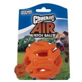 Chuckit! Air Fetch Ball Dog Toy, Medium (2.5 Inch Diameter), for dogs 20-60 lbs, Pack of 2