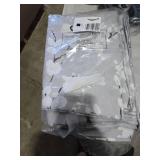 FMFUNCTEX 100% Blackout Floral Curtains for Bedroom, Grey Curtains 90 inches Long Blossom Flower Patterned for Living Room,Thermal Insulated Farmhouse Drapes, Grommet Top 2 Panels (White on Grey)