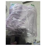 mixeoo Comfy Lavender Throw Pillow Covers Decorative Square Solid Thick Velvet Super Soft Cushion Cases Home Decor for Sofa Couch Living Room Chair, Set of 6, 18 x 18 Inch