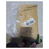 THWEI Mens Cargo Pants Casual Joggers Athletic Pants Cotton Loose Straight Sweatpants Light Khaki XL