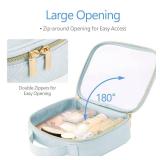 PACKISM TSA Approved Toiletry Bag 3 Medium, Clear Makeup Bags with Handle Large Opening, Clear Toiletry Bags Fit Carry-on Travel Essentials, Quart-sized Travel Bags for Toiletries, Multicolor