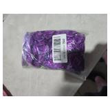 Taiyin 24 Pcs Shiny Metallic Scrunchie Solid Scrunchies Christmas Hair Ties Hair Elastics Accessories Elastic Band for Women Gym Dance Cheerleading Softball Volleyball Baseball Team(Purple)