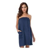 SIORO Women Bath Towel Wrap Robe, Soft Cotton Terry Spa Cloth, Plush Adjustable Closure for Shower, Travel, Pool, Gym