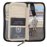 ZOPPEN Rfid Passport Holder Travel Wallet Family Documents Organizer Travel Accessories for 6 Passport, #01 Black