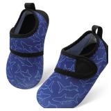 BARERUN Soft Infant Boys Girls Water Shoes Barefoot Quick-Dry Aqua Socks for Beach Swim Pool Blue 6-12 Months Infant