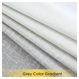 Geomoroccan Ombre 100% Blackout Curtains 63 Inch Length 2 Panels for Bedroom Living Room Grey White Gradient Patterned Room Darkening Noise Reducing Thermal Rod Pocket Window Treatment Drapes