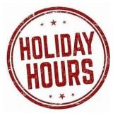 Holiday Hours